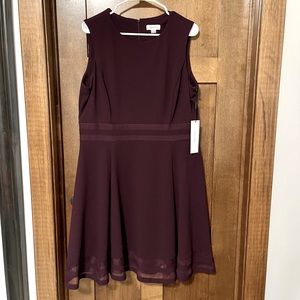 NWT Calvin Klein Dress - Plum - Size 16